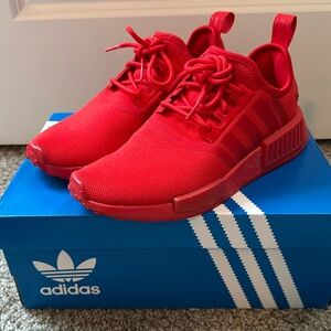 All red adidas